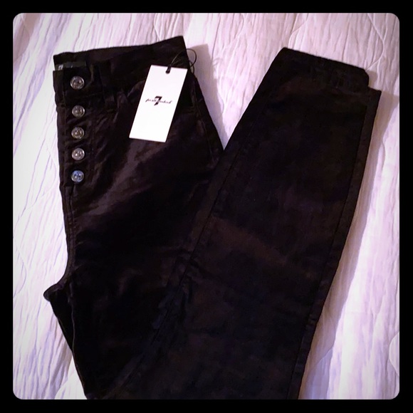 7 For All Mankind velvet high waist ankle skinny - Picture 3 of 4